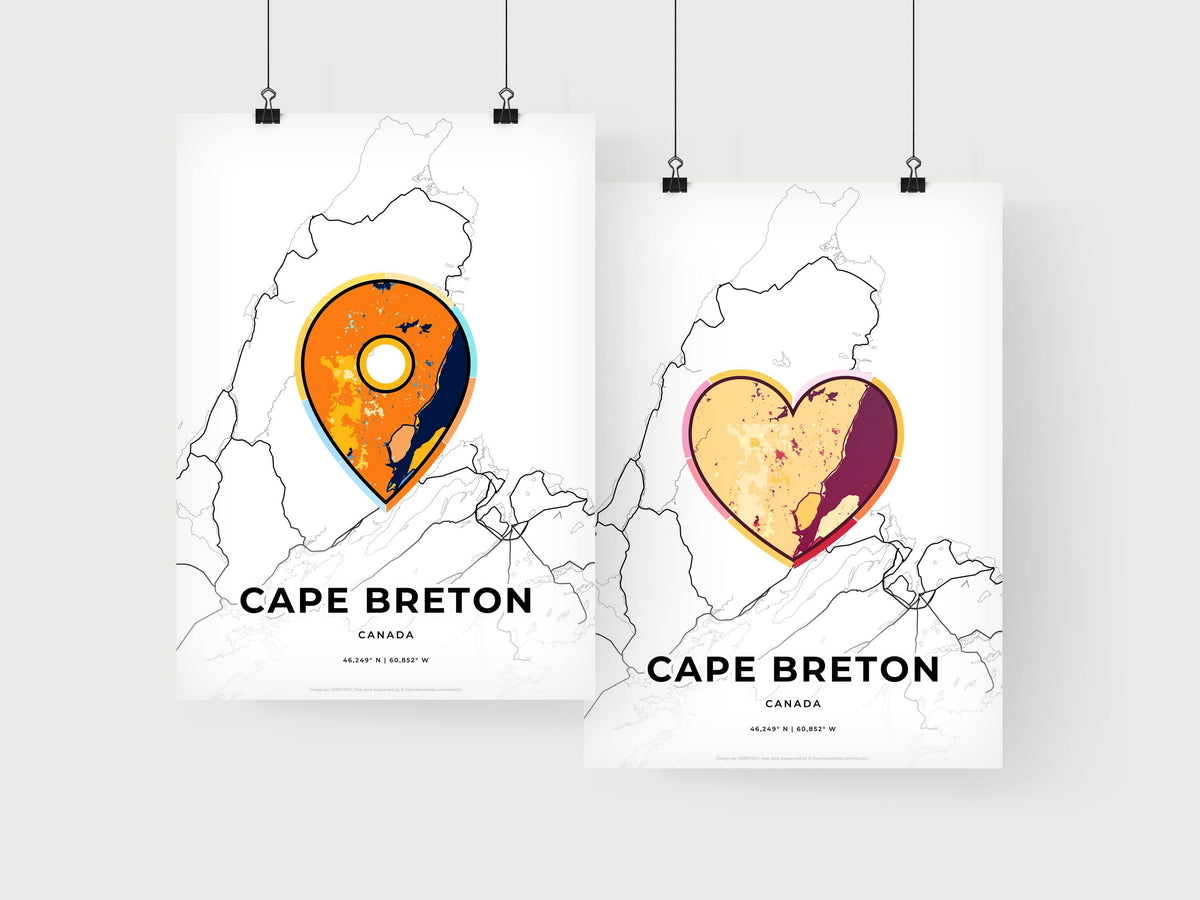 Cape Breton Canada art print for couples