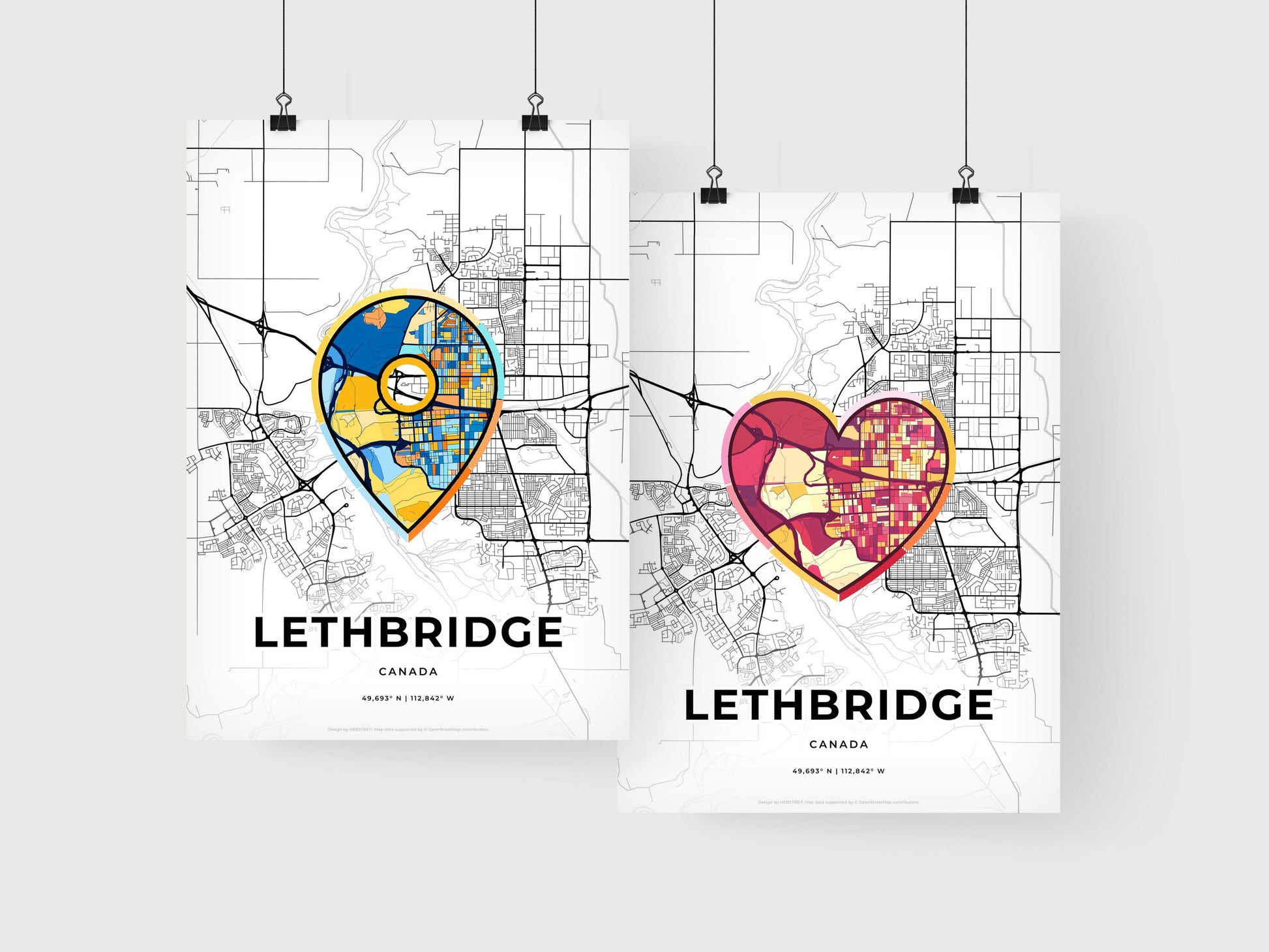 Lethbridge Canada art print for couples