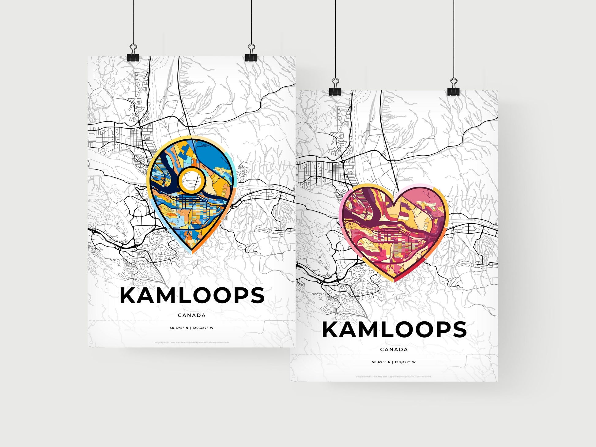 Kamloops Canada art print for couples