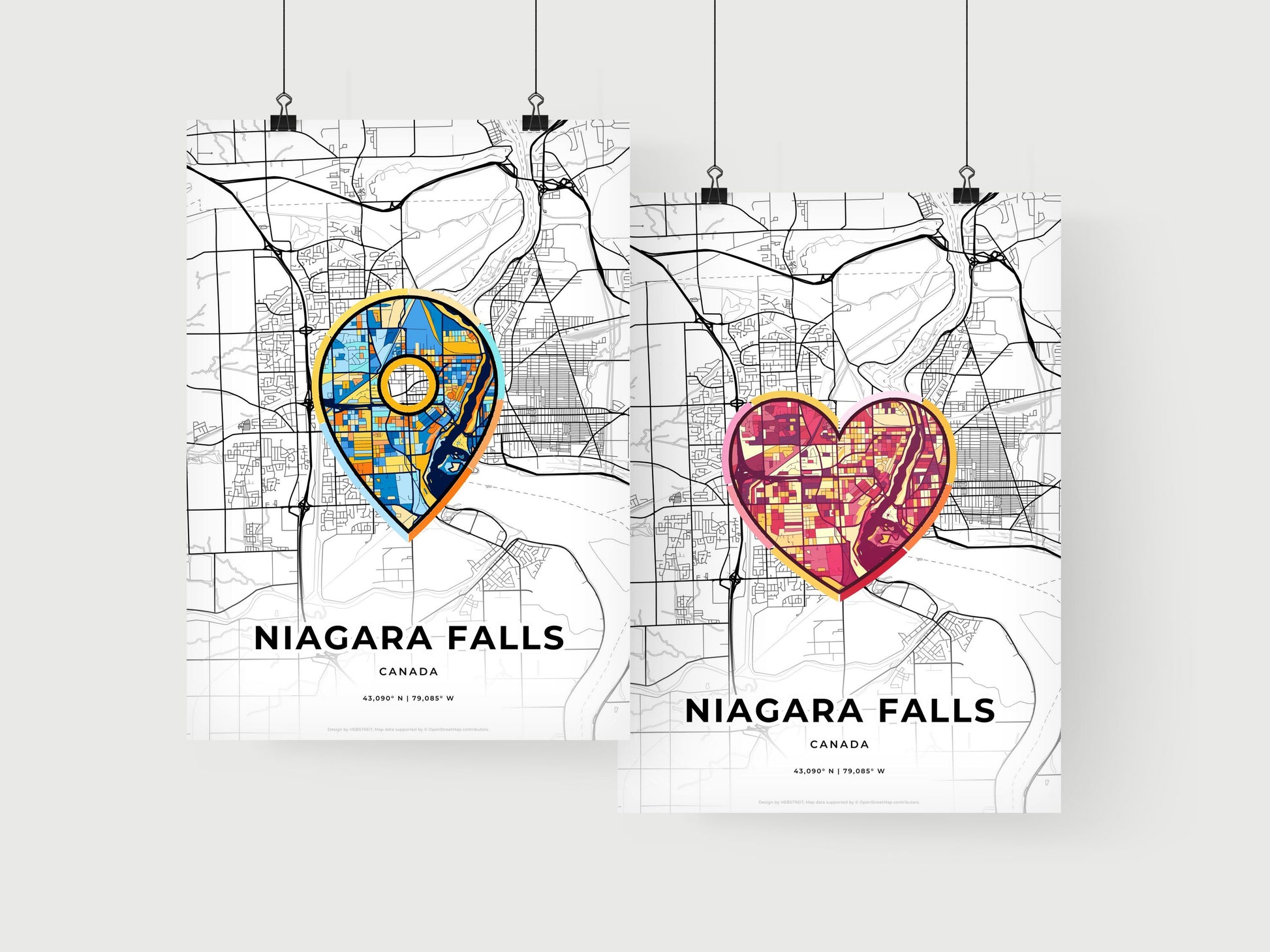 Niagara Falls Canada art print for couples