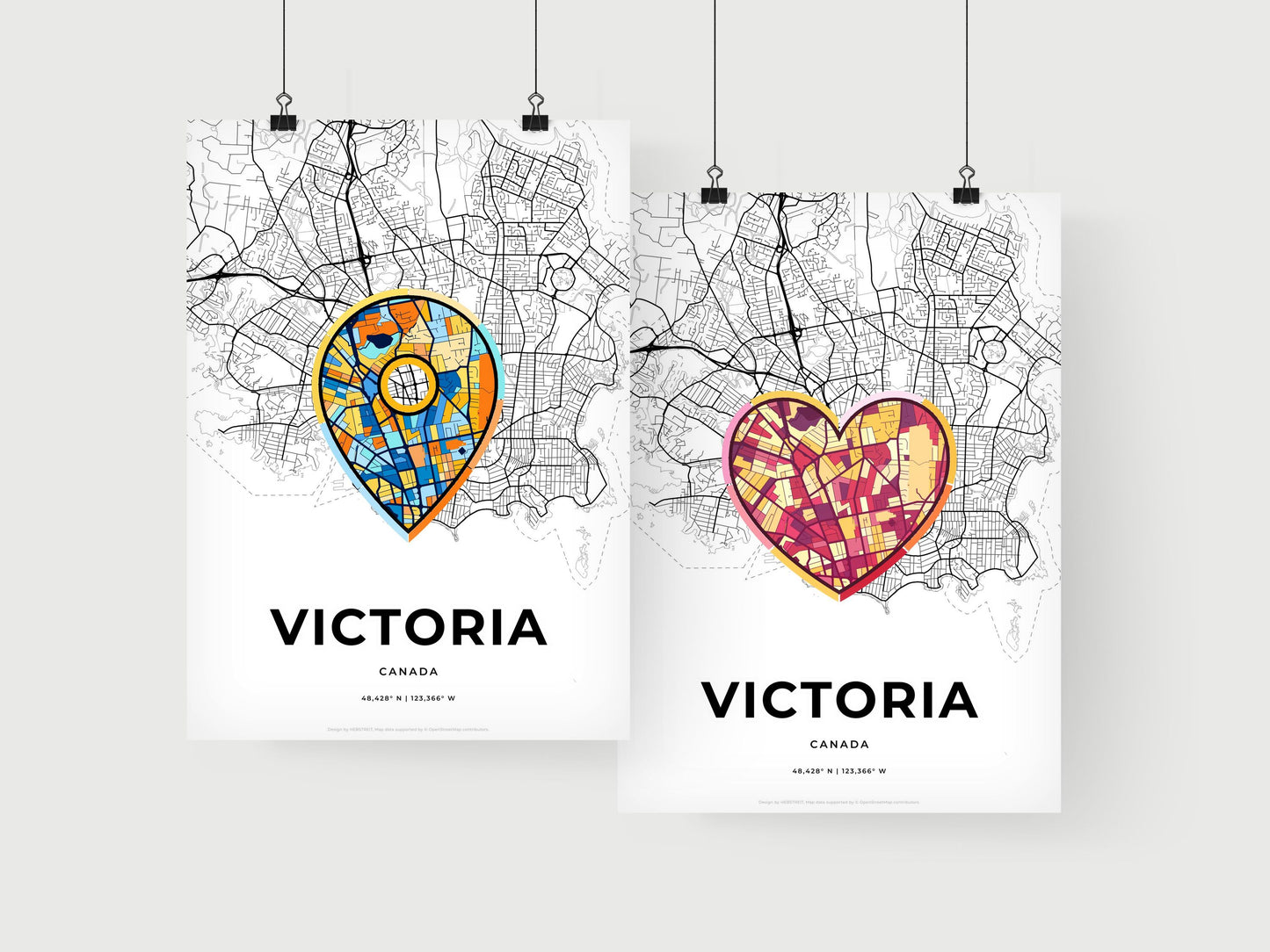 Victoria Canada art print for couples