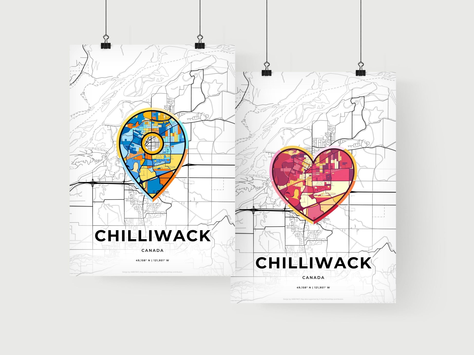 Chilliwack Canada art print for couples