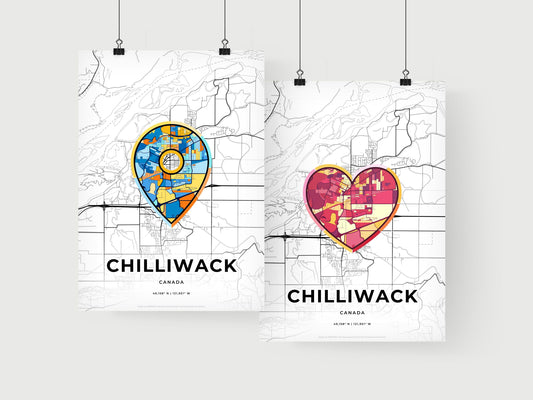 Chilliwack Canada art print for couples