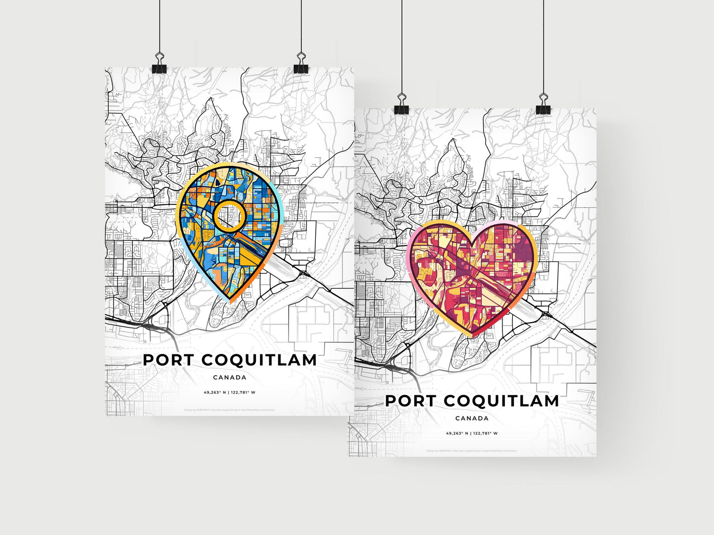 Port Coquitlam Canada art print for couples