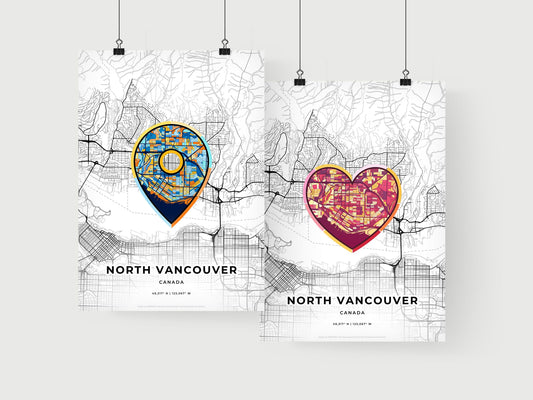 North Vancouver Canada art print for couples