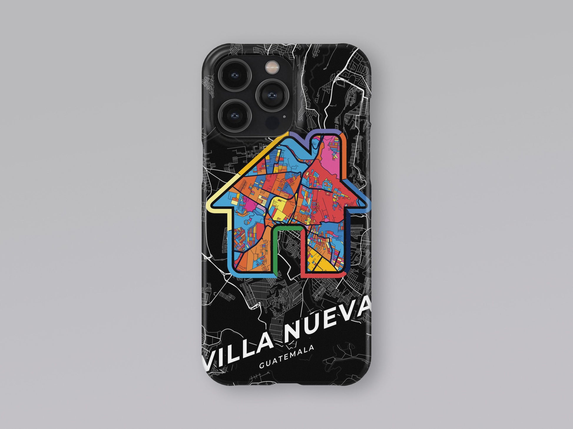 Villa Nueva Guatemala slim phone case with colorful icon 3