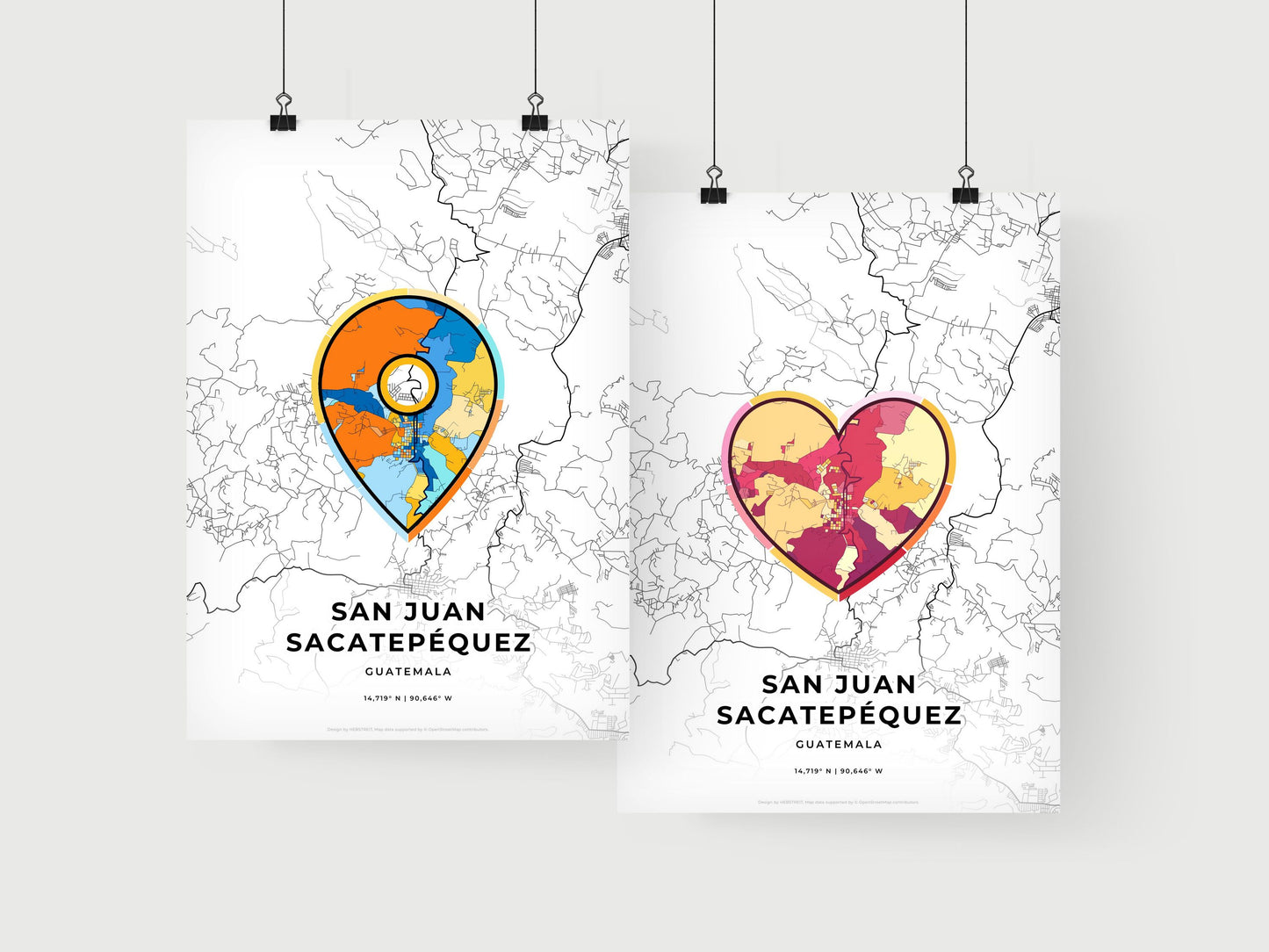 San Juan Sacatepéquez Guatemala art print for couples