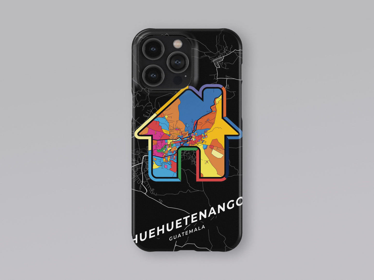 Huehuetenango Guatemala slim phone case with colorful icon. Birthday, wedding or housewarming gift. Couple match cases. 3