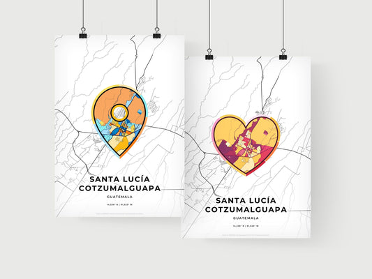 Santa Lucía Cotzumalguapa Guatemala art print for couples