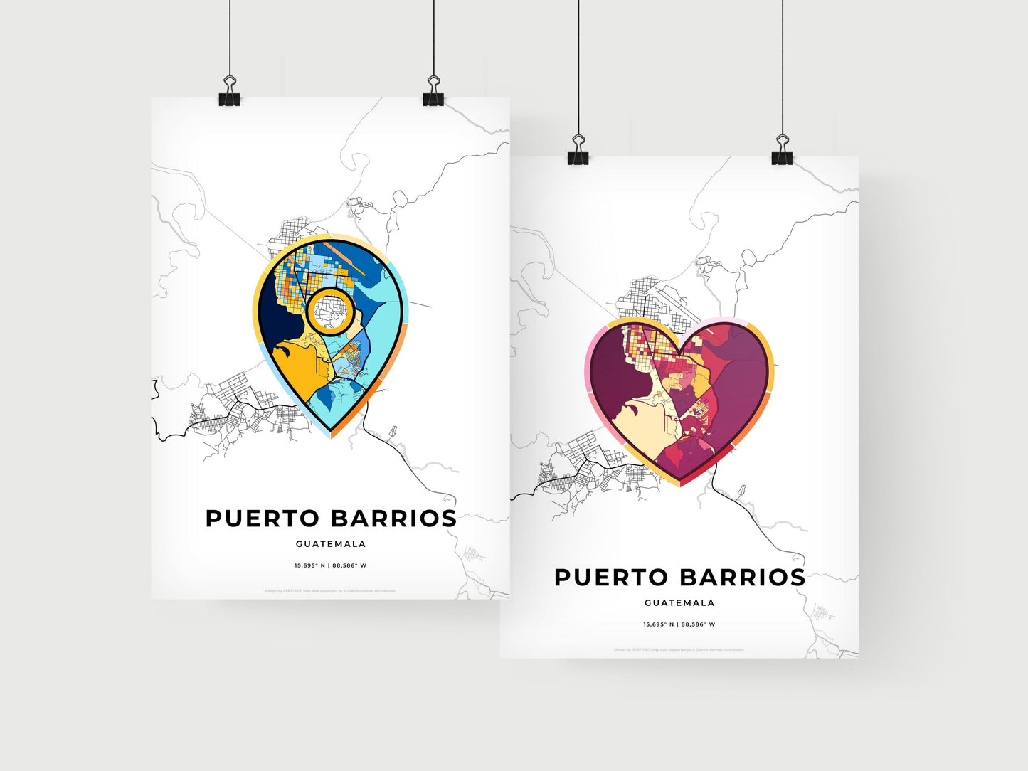 Puerto Barrios Guatemala art print for couples