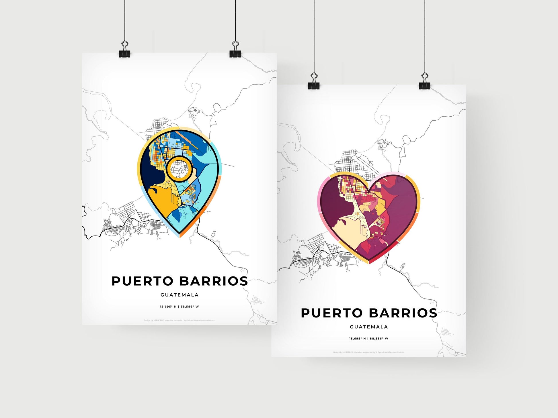 Puerto Barrios Guatemala art print for couples
