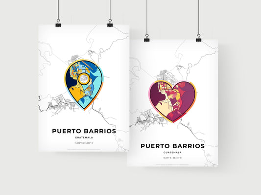 Puerto Barrios Guatemala art print for couples