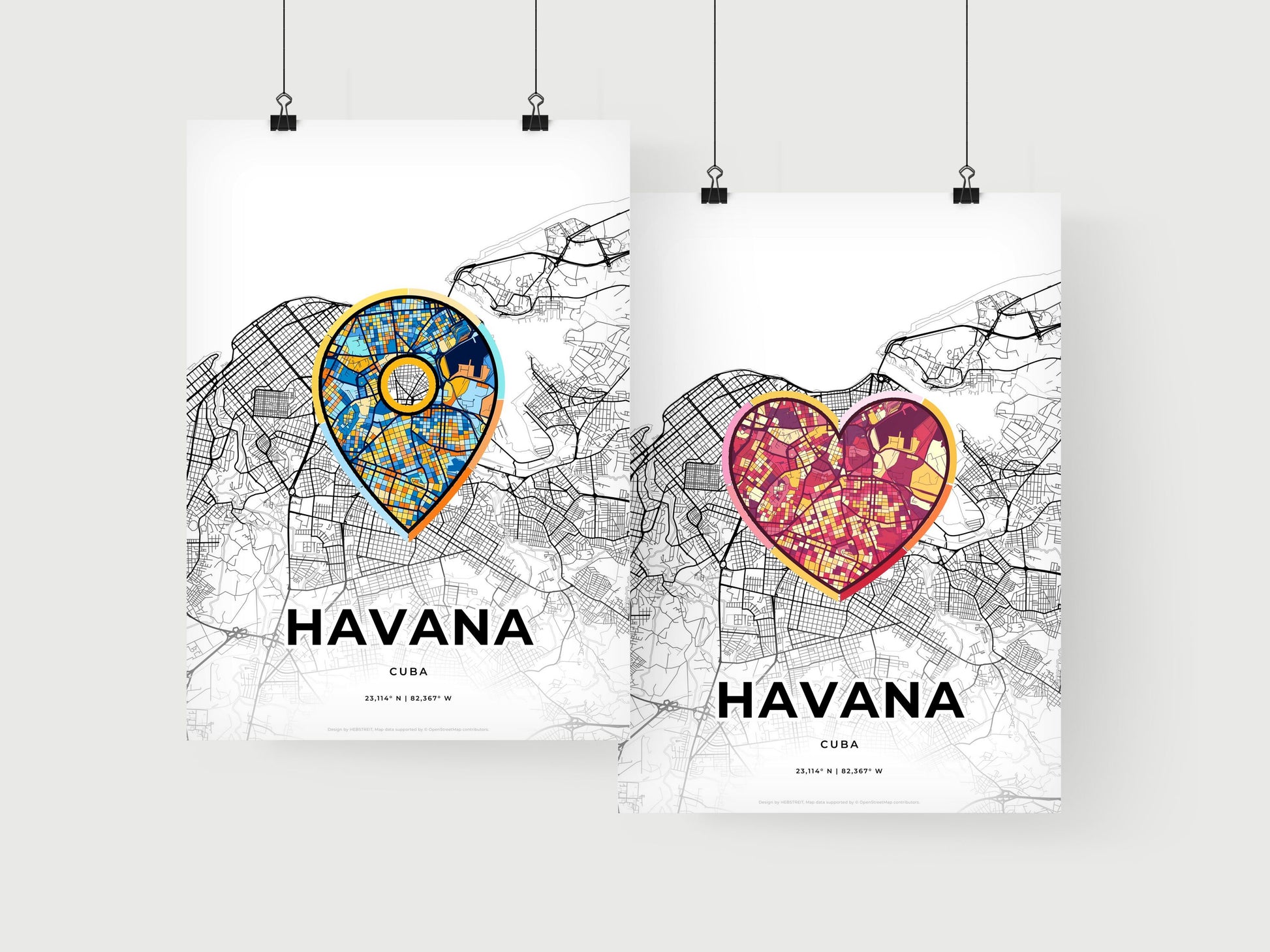 Havana Cuba art print for couples
