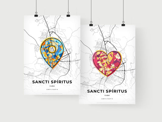 Sancti Spíritus Cuba art print for couples