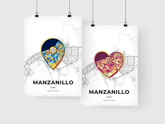 Manzanillo Cuba art print for couples