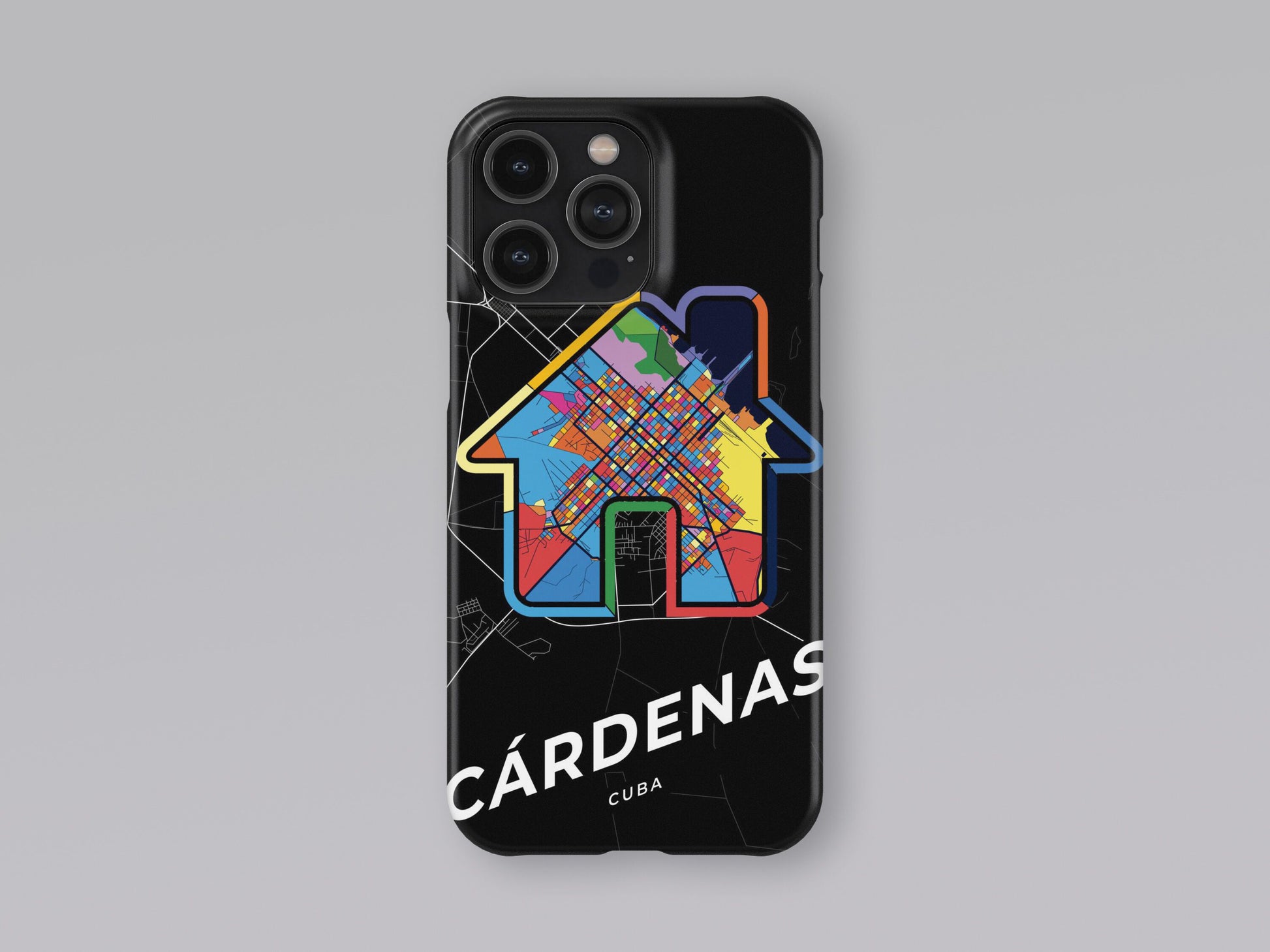 Cárdenas Cuba slim phone case with colorful icon. Birthday, wedding or housewarming gift. Couple match cases. 3