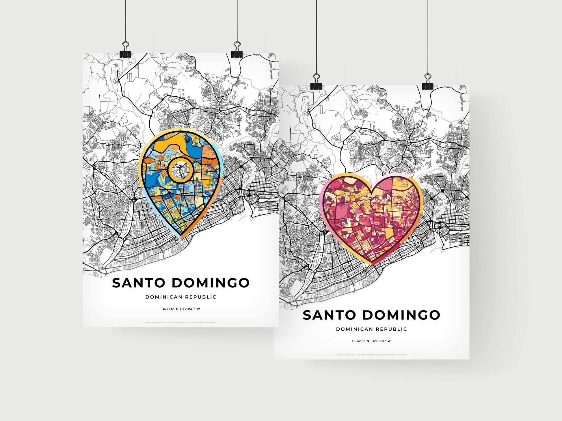 Santo Domingo Dominican Republic art print for couples