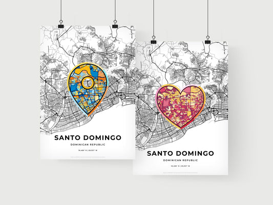 Santo Domingo Dominican Republic art print for couples