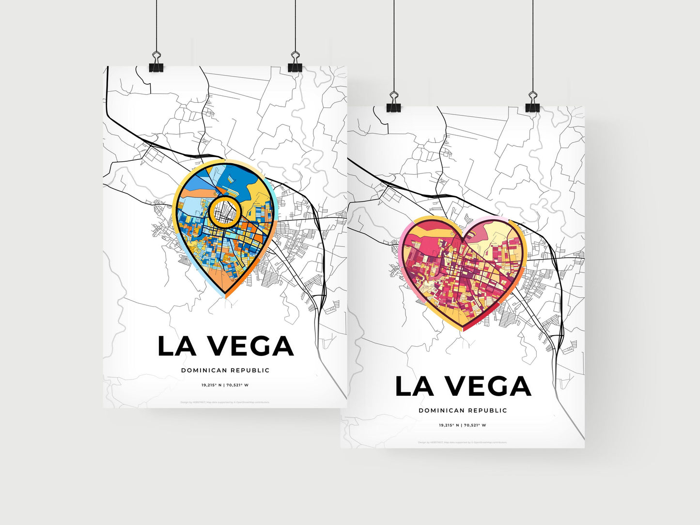 La Vega Dominican Republic art print for couples