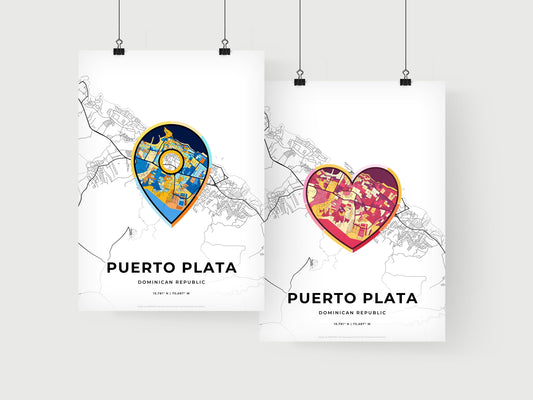 Puerto Plata Dominican Republic art print for couples