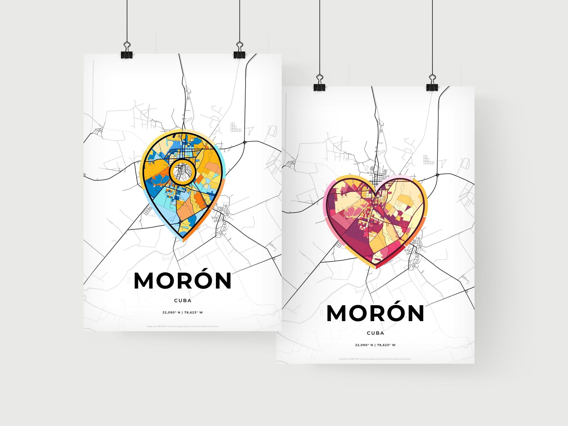 Morón Cuba art print for couples