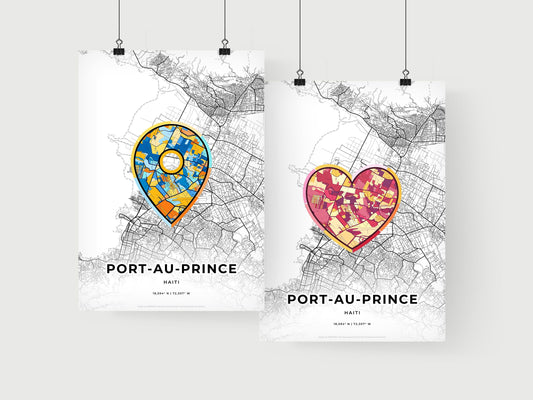 Port-Au-Prince Haiti art print for couples