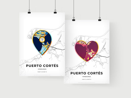 Puerto Cortés Honduras art print for couples