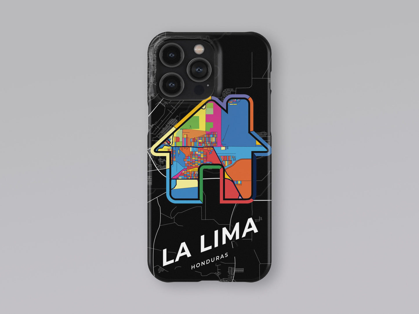 La Lima Honduras slim phone case with colorful icon. Birthday, wedding or housewarming gift. Couple match cases. 3