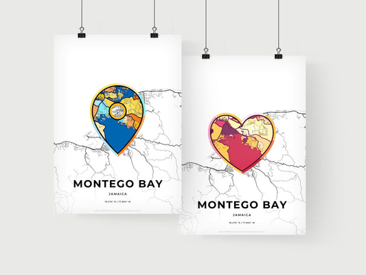 Montego Bay Jamaica art print for couples