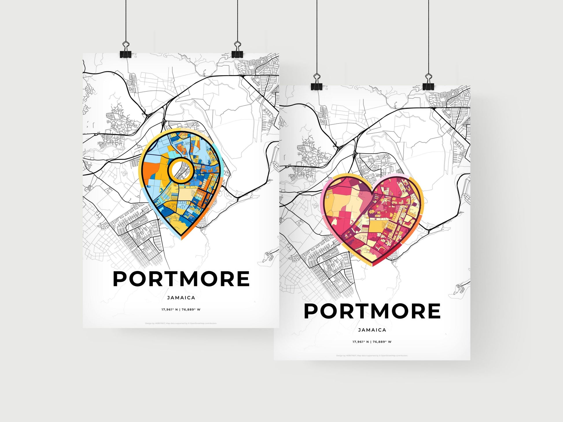 Portmore Jamaica art print for couples