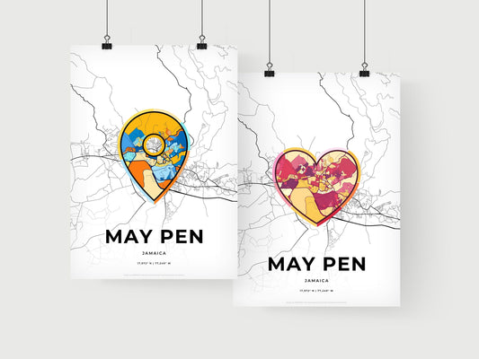 May Pen Jamaica art print for couples