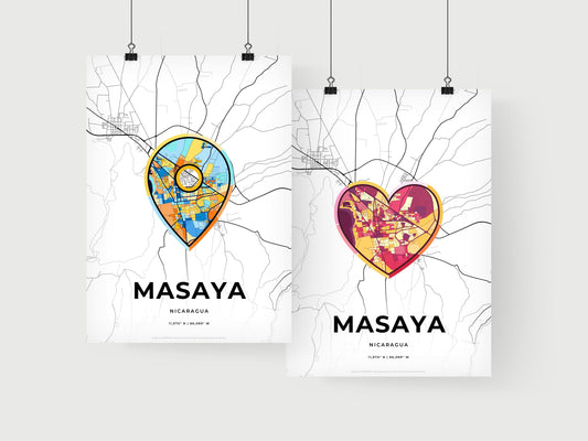 Masaya Nicaragua art print for couples