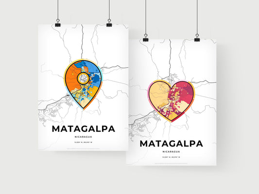 Matagalpa Nicaragua art print for couples