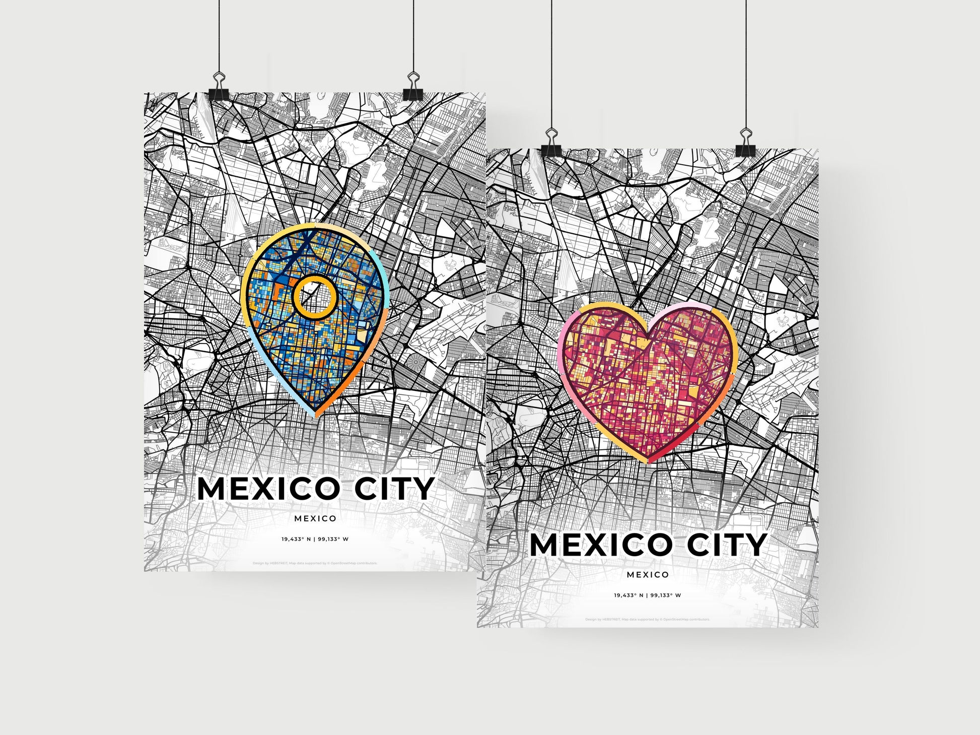 Mexico City Mexico art print for couples