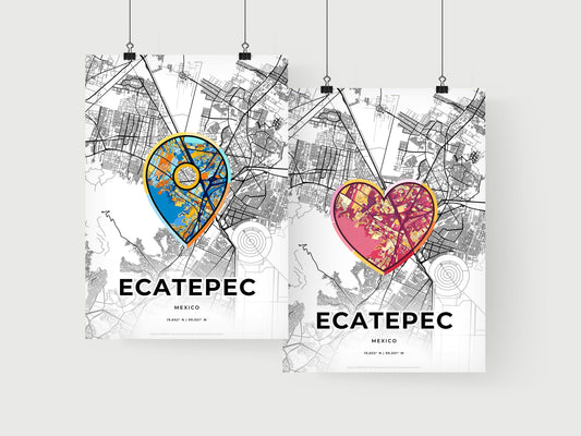 Ecatepec Mexico art print for couples