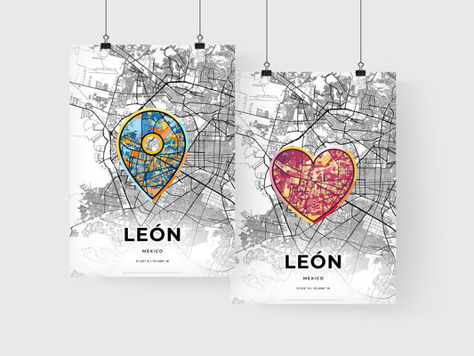 León Mexico art print for couples