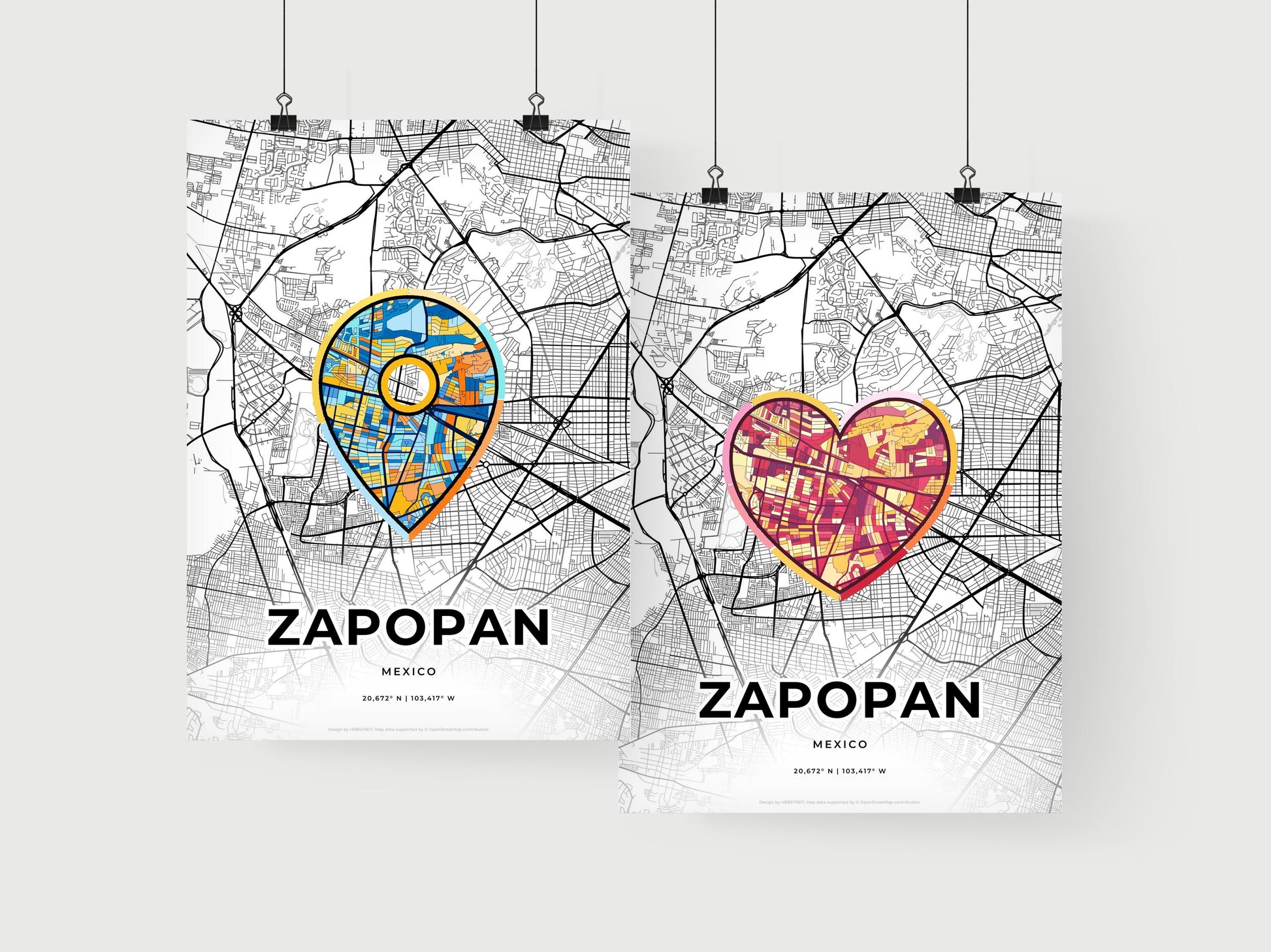Zapopan Mexico art print for couples