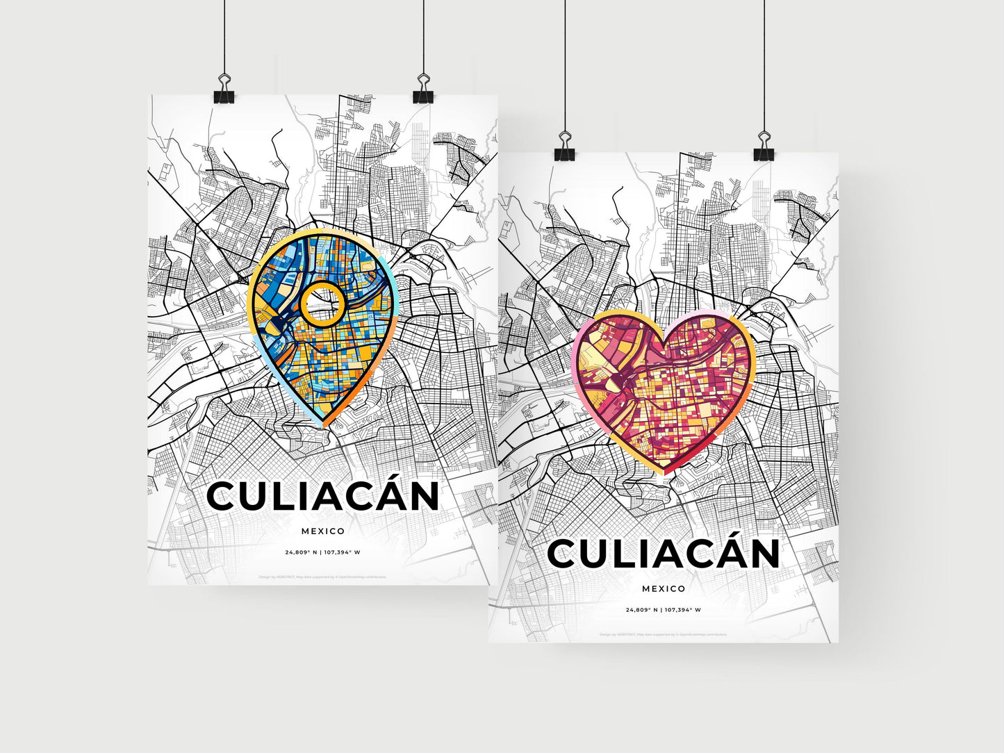Culiacán Mexico art print for couples
