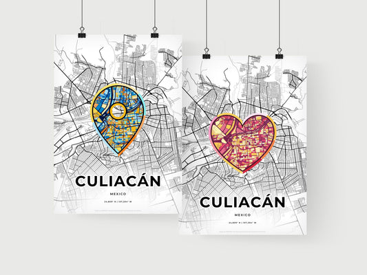 Culiacán Mexico art print for couples