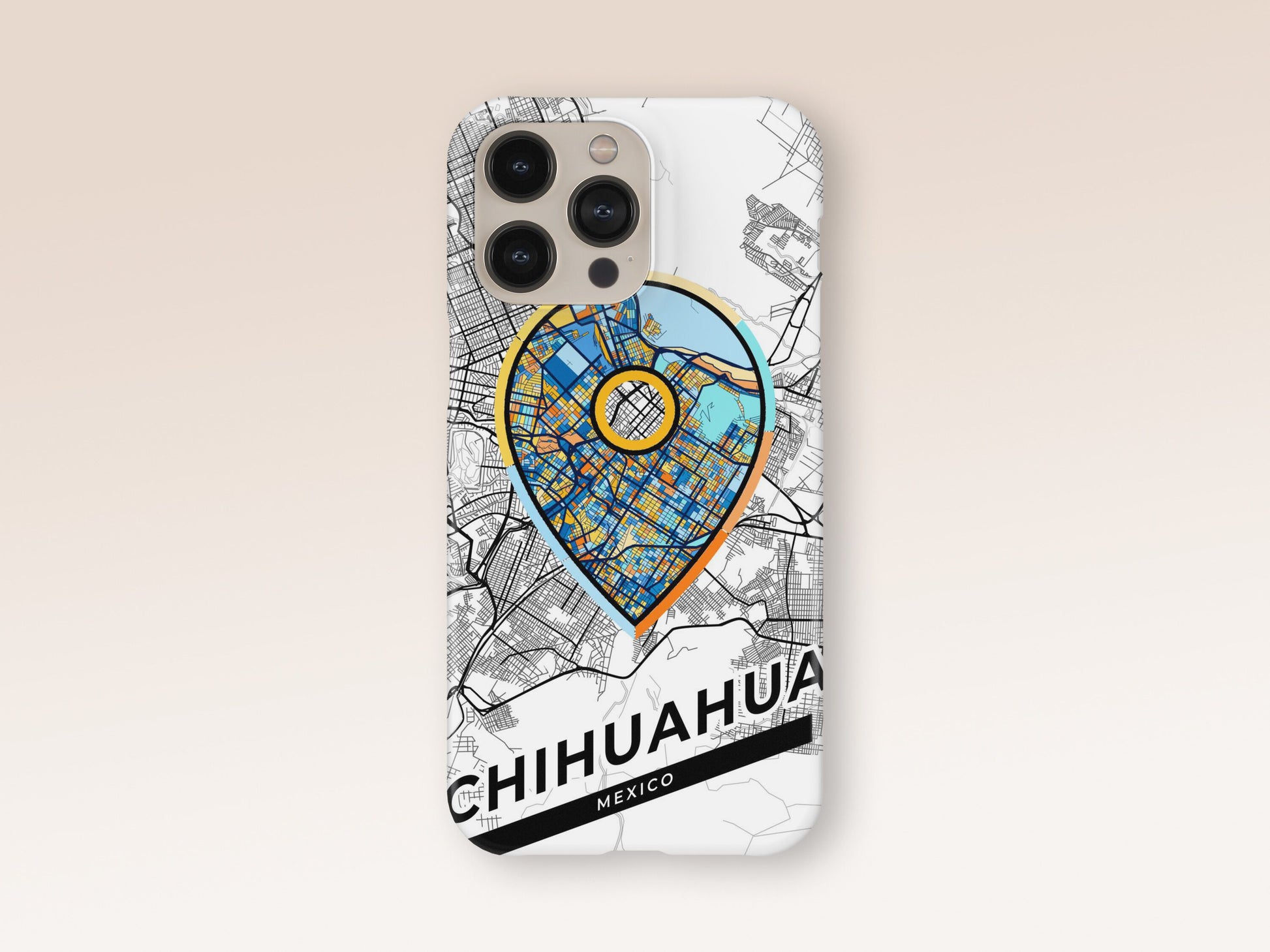 Chihuahua Mexico slim phone case with colorful icon. Birthday, wedding or housewarming gift. Couple match cases. 1