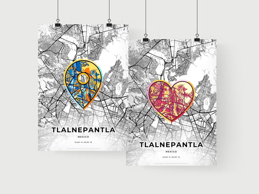 Tlalnepantla Mexico art print for couples