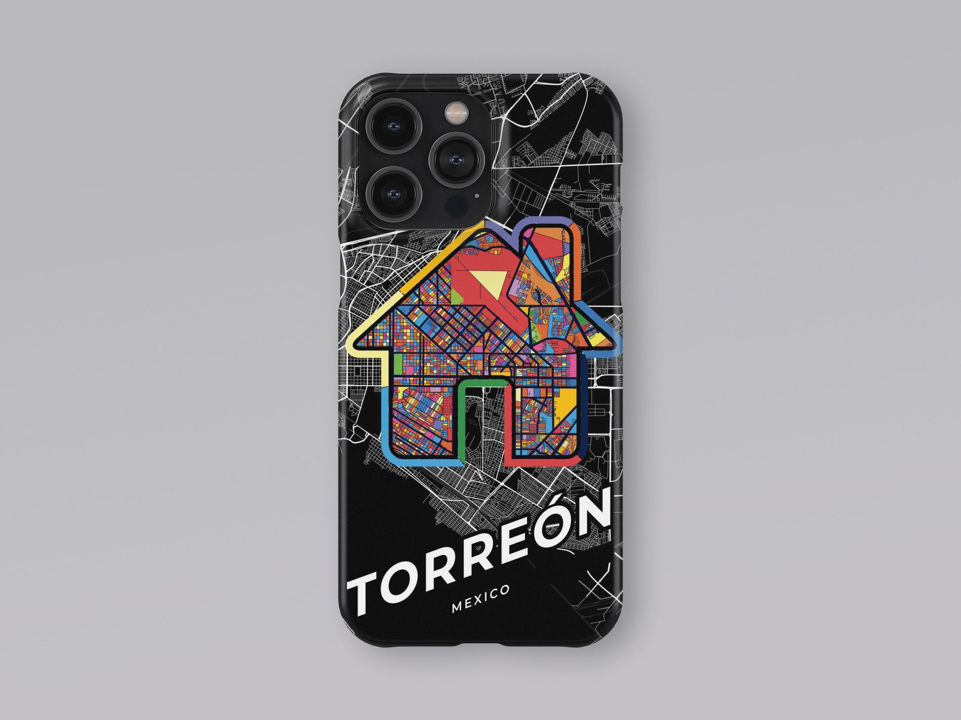 Torreón Mexico slim phone case with colorful icon 3