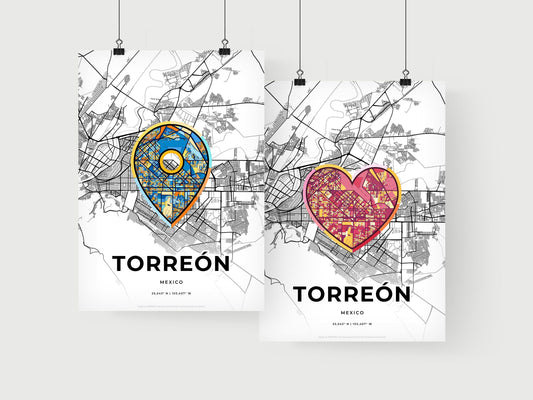 Torreón Mexico art print for couples