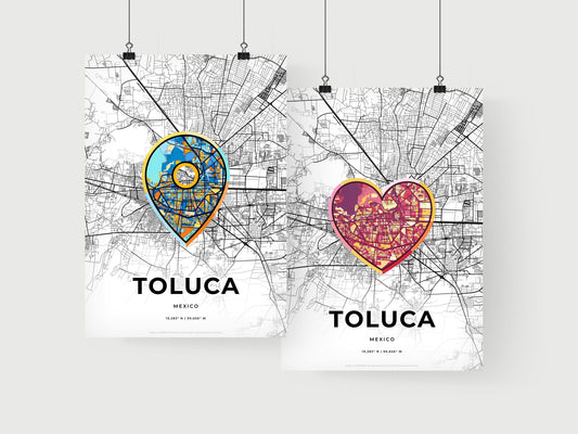 Toluca Mexico art print for couples