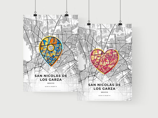 San Nicolás De Los Garza Mexico art print for couples