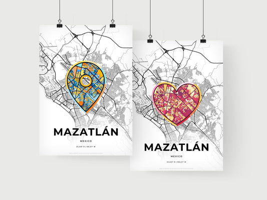 Mazatlán Mexico art print for couples