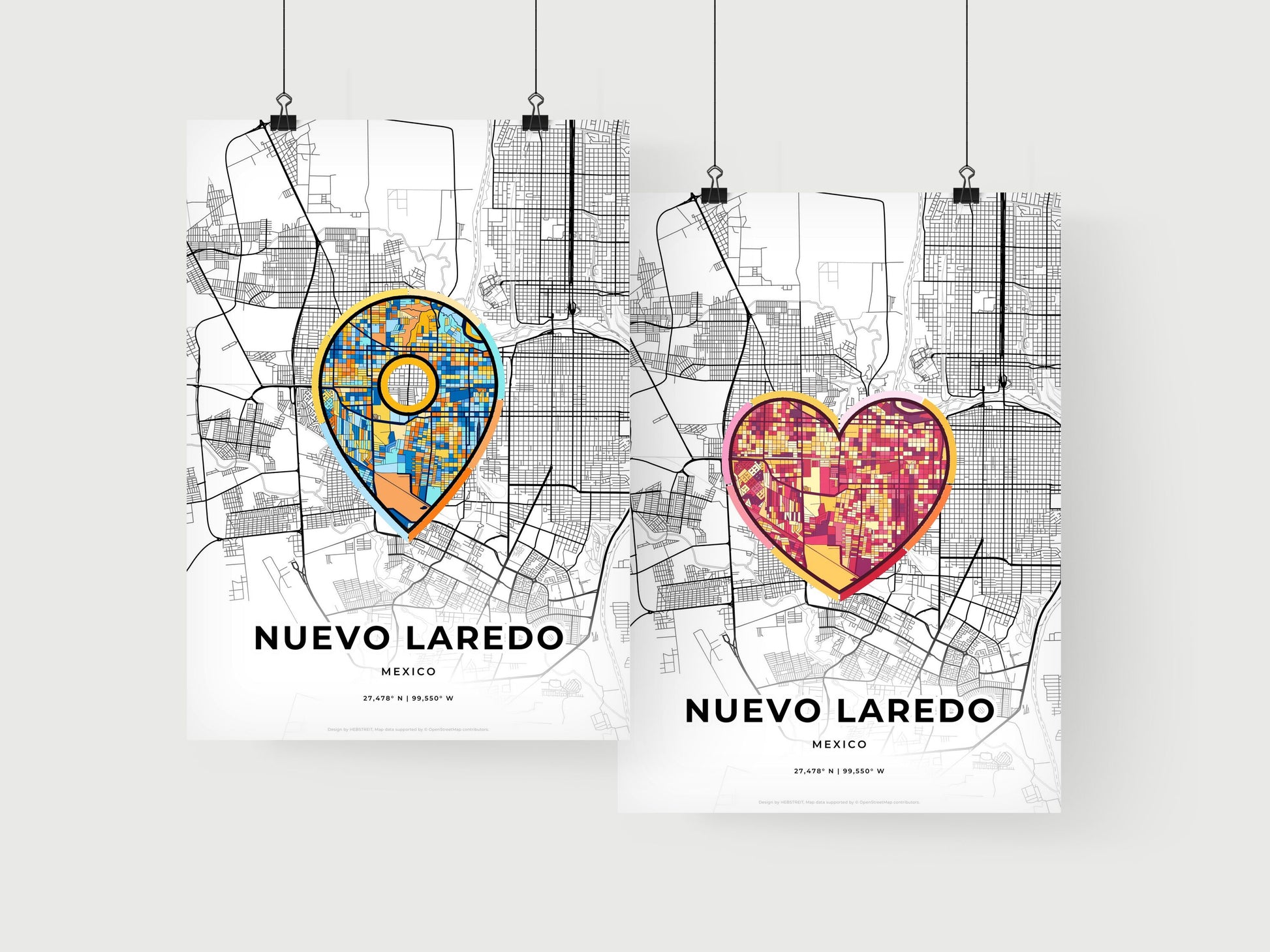 Nuevo Laredo Mexico art print for couples