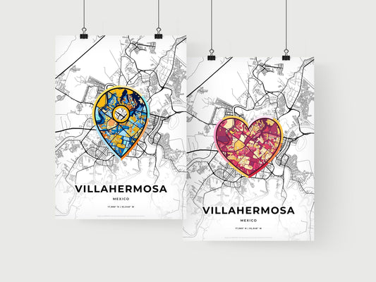 Villahermosa Mexico art print for couples