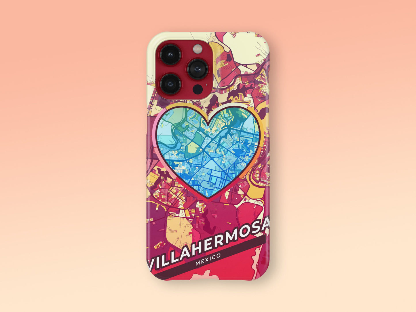 Villahermosa Mexico slim phone case with colorful icon 2