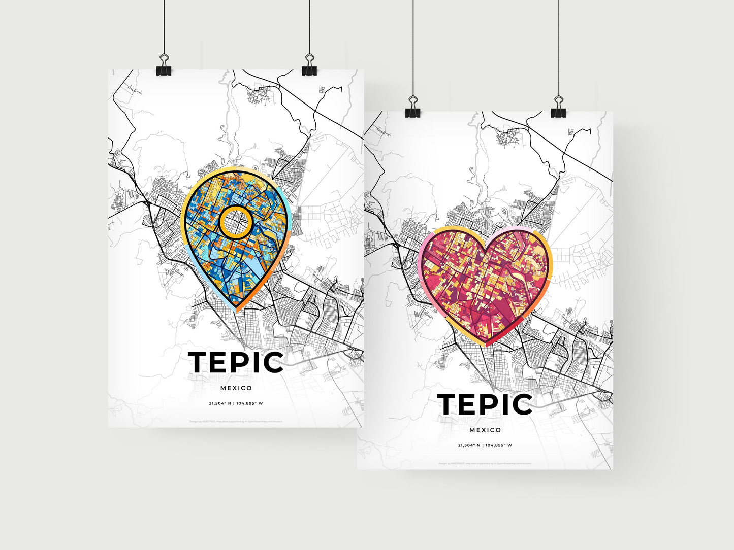Tepic Mexico art print for couples